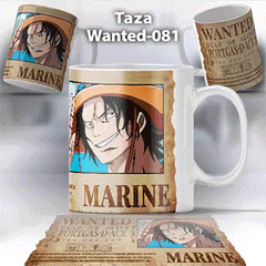 Taza Wanted-081 Anime One Piece Ace