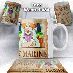 Taza Wanted-084 Anime One Piece Buggy