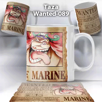 Taza Wanted-089 Anime One Piece Charlotte Linlin