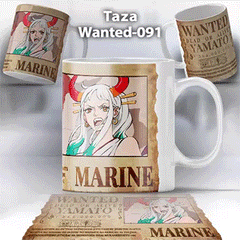 Taza Wanted-091 Anime One Piece Yamato