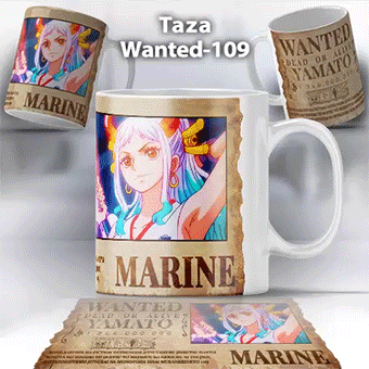 Taza Wanted-109 Anime One Piece Yamato