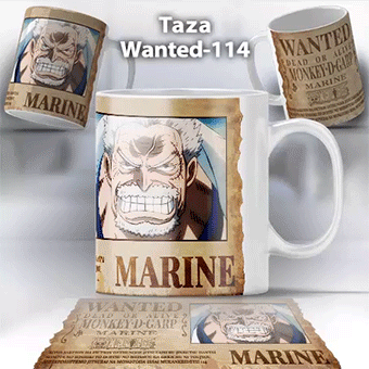Taza Wanted-114 Anime One Piece Monkey D Garp