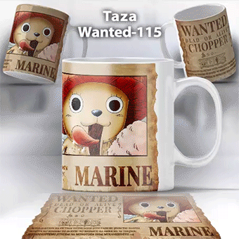Taza Wanted-115 Anime One Piece Chopper