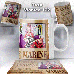 Taza Wanted-122 Anime One Piece Perona
