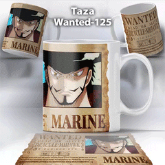 Taza Wanted-125 Anime One Piece Mihawk