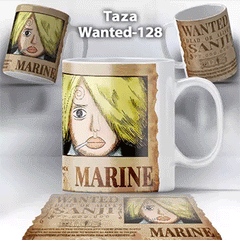 Taza Wanted-128 Anime One Piece Sanji