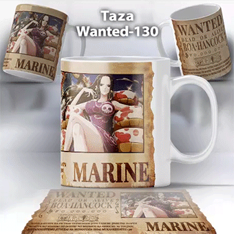Taza Wanted-130 Anime One Piece boa Hancock