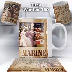 Taza Wanted-130 Anime One Piece boa Hancock