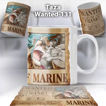 Taza Wanted-131 Anime One Piece Franky