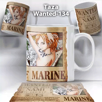 Taza Wanted-134 Anime One Piece Nami